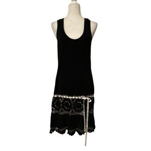 victoria secret black crochet dress Buy Beachwear Crochet Plunge Cut-Out Midi Dress, Pure Black - Order Dresses  online